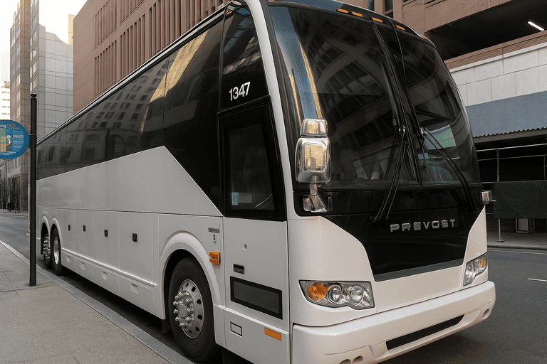 a Parker Charter Bus coach bus
