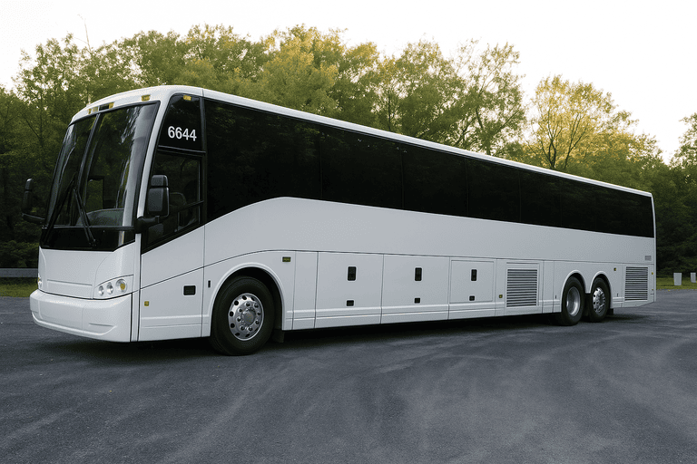 exterior of Parker Charter Bus coach bus