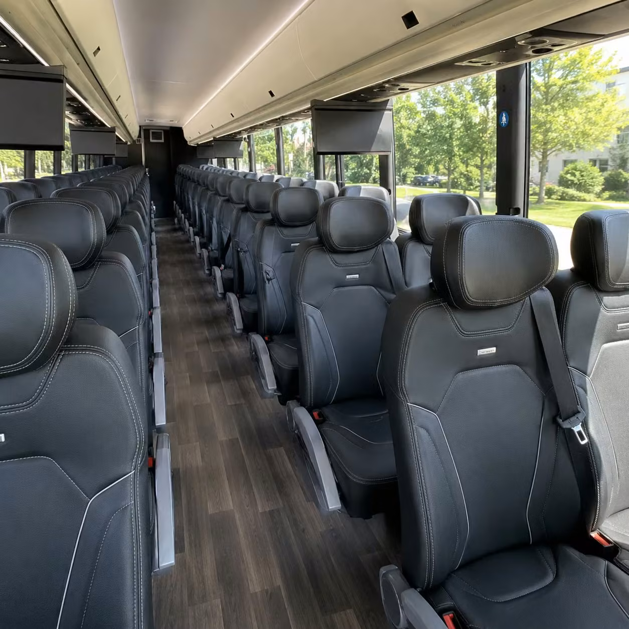 parker 56 passenger charter bus rental