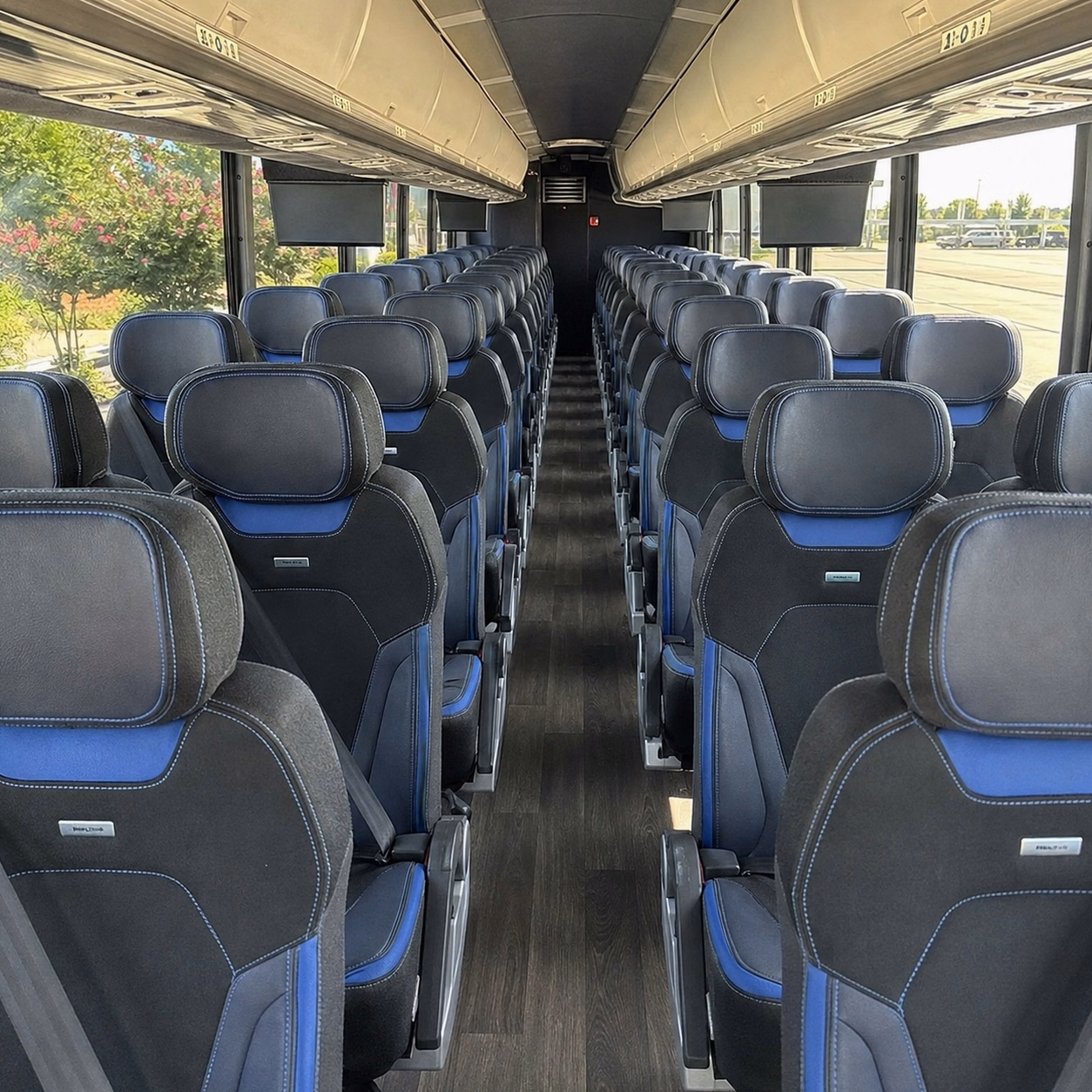 parker charter bus rental inside