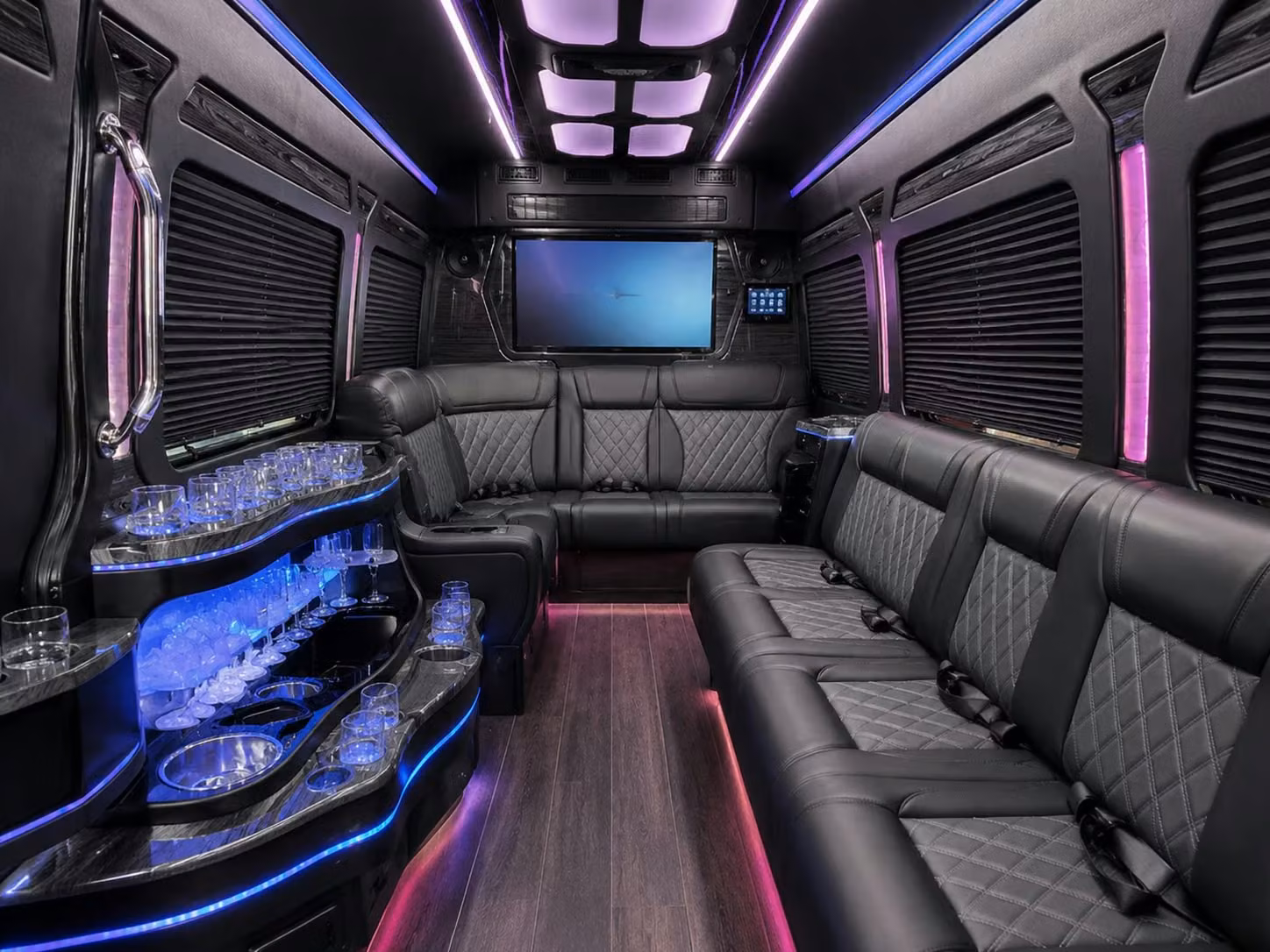 sprinter vans are a sleek option for smaller parker prom groups